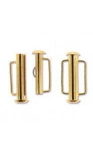 Magnetische schuif sluiting slide bar 21,5mm Goud